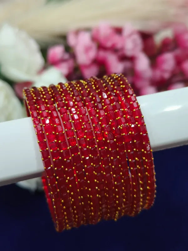 Bangles Glass Red-1dozen