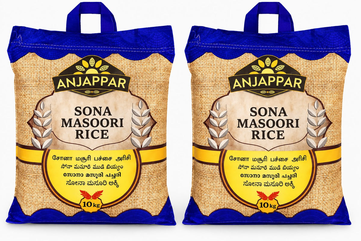 Anjappar - Kurnool Sona Masoori Rice - 10kg (10* 2)
