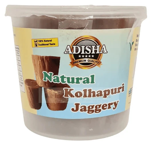 ADISHA NATURAL KOLHAPURI JAGGERY(Brown) 500GM