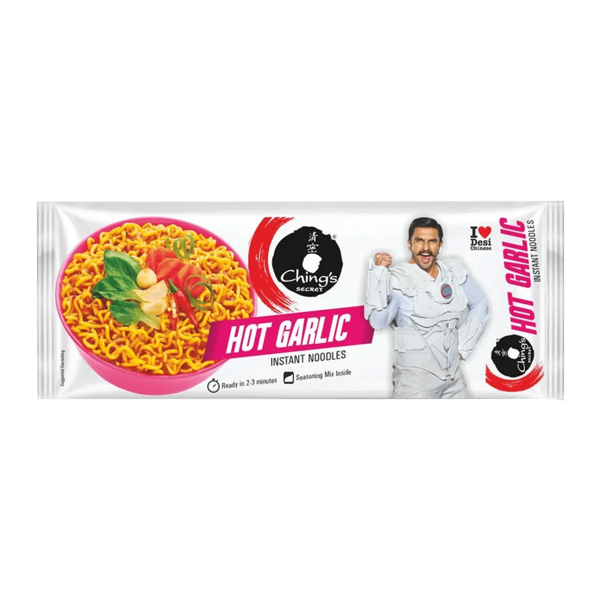 Chings Garlic Hot Noodles -290gm
