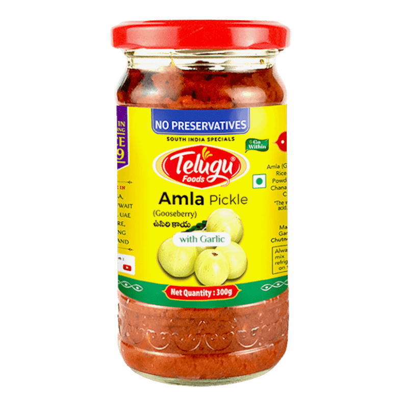 TELUGU PICKLE AMLA - GARLIC 300g