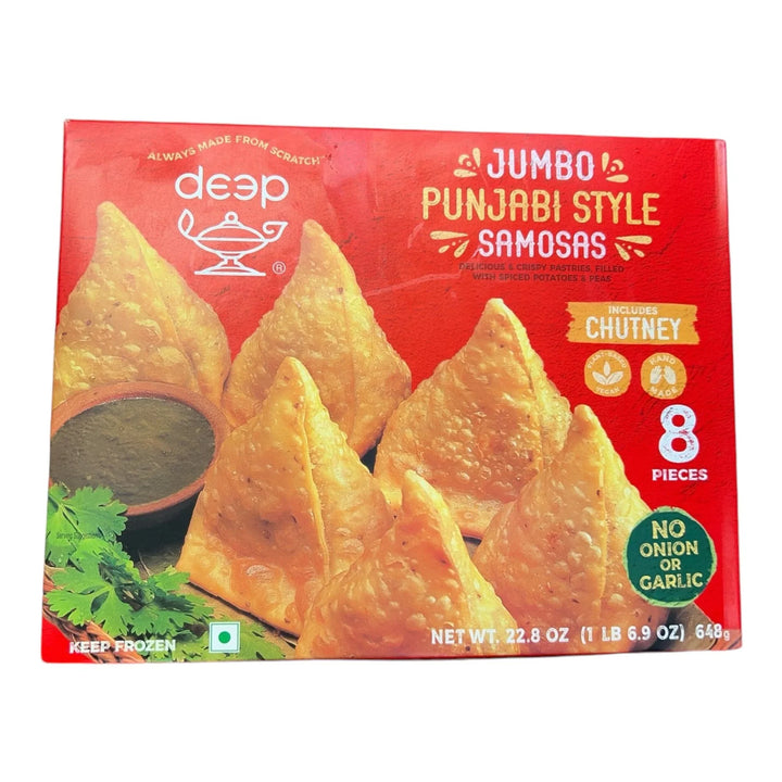 Deep frozen Punjabi samosa with chutney 648g