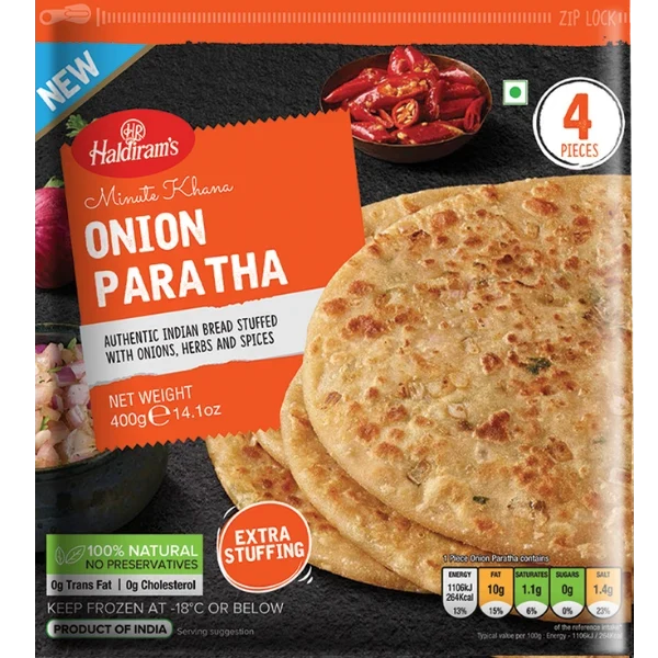 HALDIRAM FROZ. ONION PARATHA-400gm