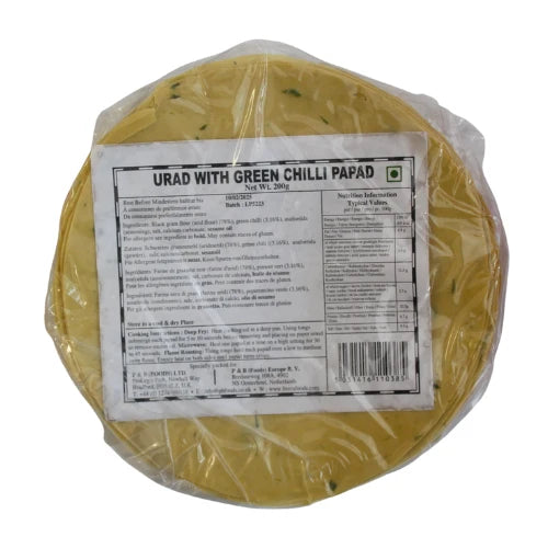 Lijjat Green Chilli Papad-200gm