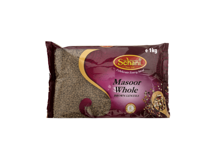 SCHANI BROWN LENTILS (MASOOR  WHOLE)-1kg