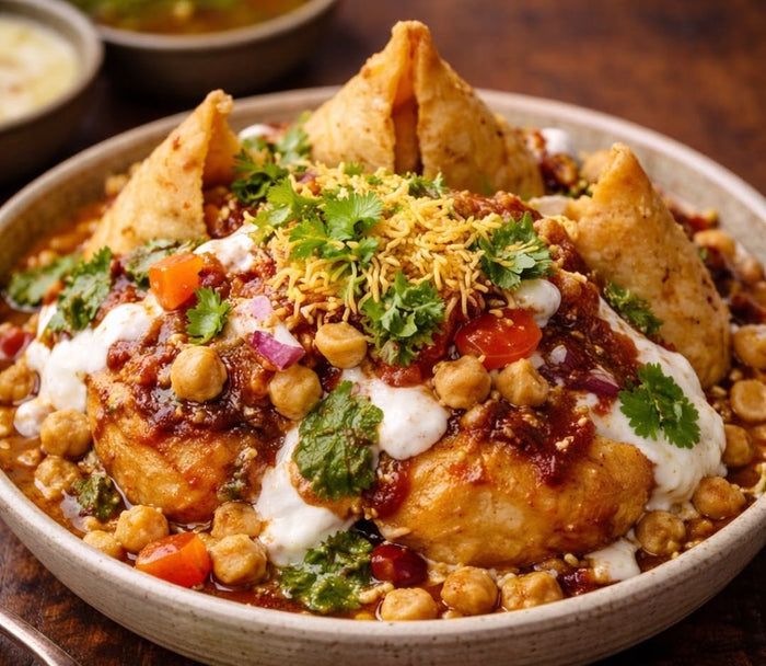 Samosa Chaat -2pc
